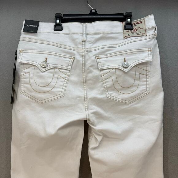 True Religion Jeans Women's 31 (12) Optic White Becca Mid Rise Bootcut Western - Picture 3 of 16